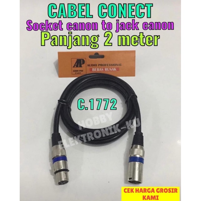 CABLE CONNECT MIC JACK SOCKET CANON 2METER