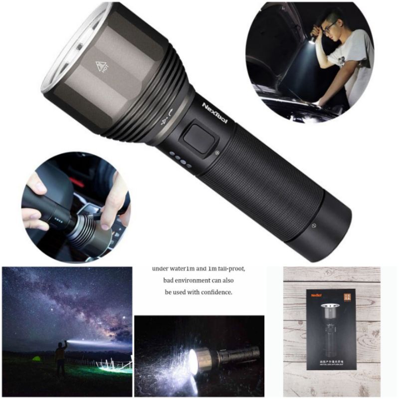 NexTool Senter LED USB Rechargeable 2000 Lumens