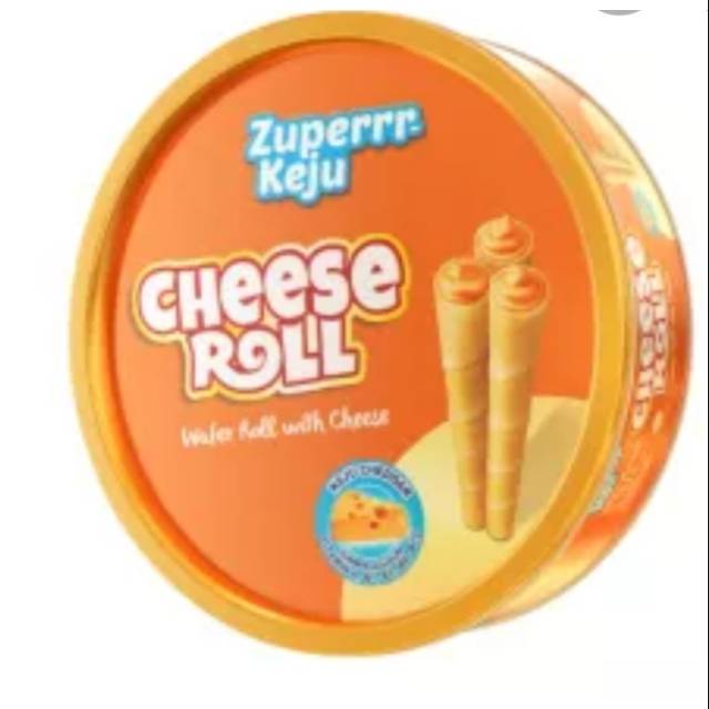 Zuperrr Keju Cheese Roll 182 Gram  kaleng