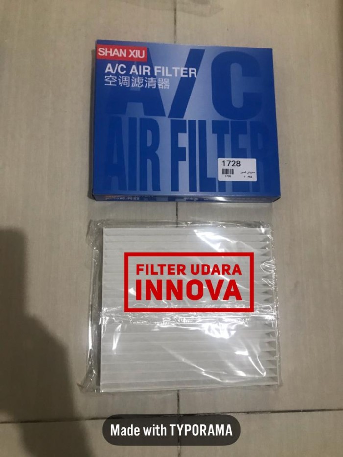 Filter Cabin AC Udara mobil Innova