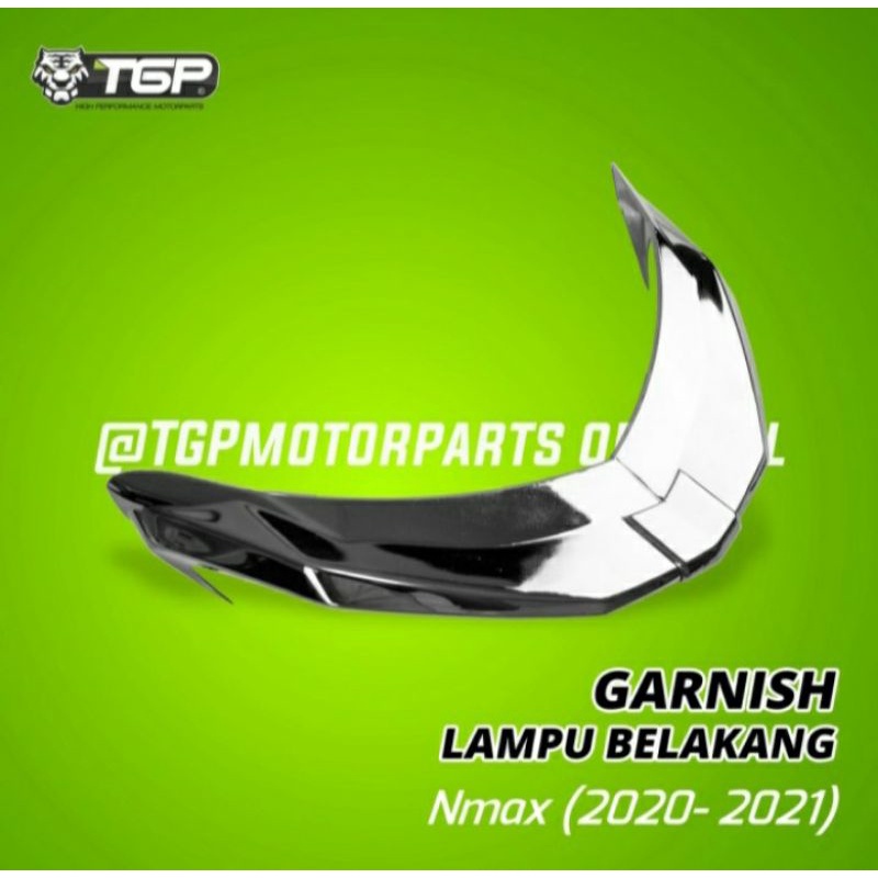 Garnish lampu belakang New Nmax 2020 2022 black chrome TGP