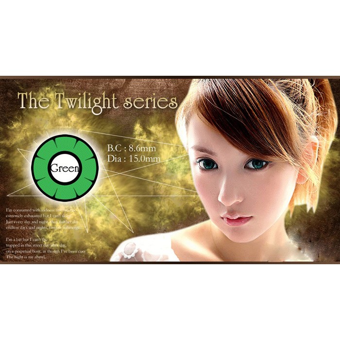 Softlens Twilight Animasi Green Hijau