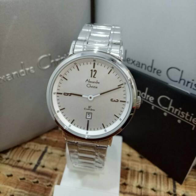 JAM TANGAN WANITA ALEXANDRE CHRISTIE AC8499 SILVER ORIGINAL BERGARANSI RESMI