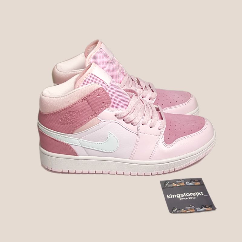 digital pink air jordan 1 mid