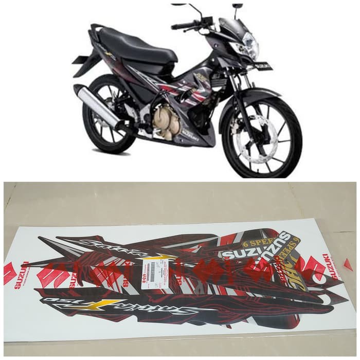 Striping Satria Fu 2011 Hitam Abu Original Sgp Shopee Indonesia