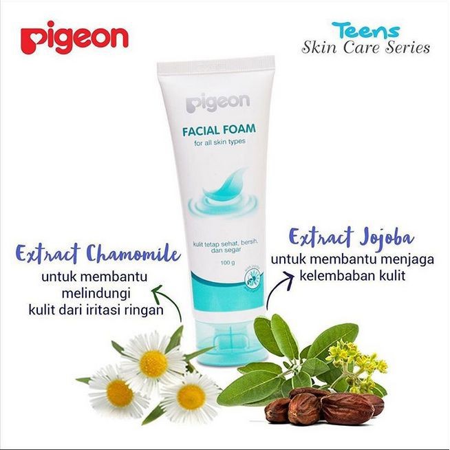 ★ BB ★  PIGEON Facial Foam / Sabun Muka / Pembersih Wajah 100ml - 40ml