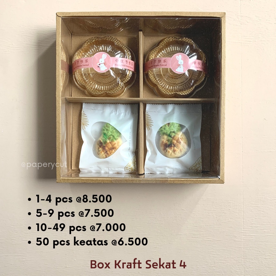 

Box Dus Kraft Packaging Hampers Kue Bulan Mooncake Mid Autumn Festival