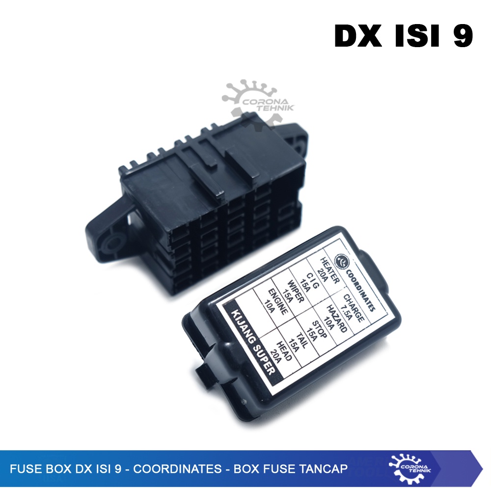 Box Fuse Tancap - Kijang Super 5K - Fuse Box DX Isi 9 - Coordinates