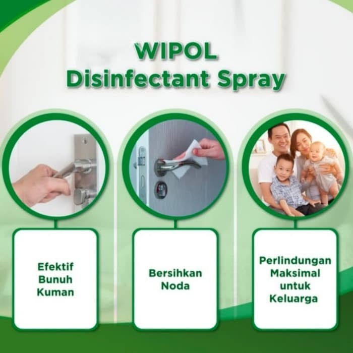 MRH WIPOL DISINFEKTAN SPRAY 500 ML POWER CLEAN