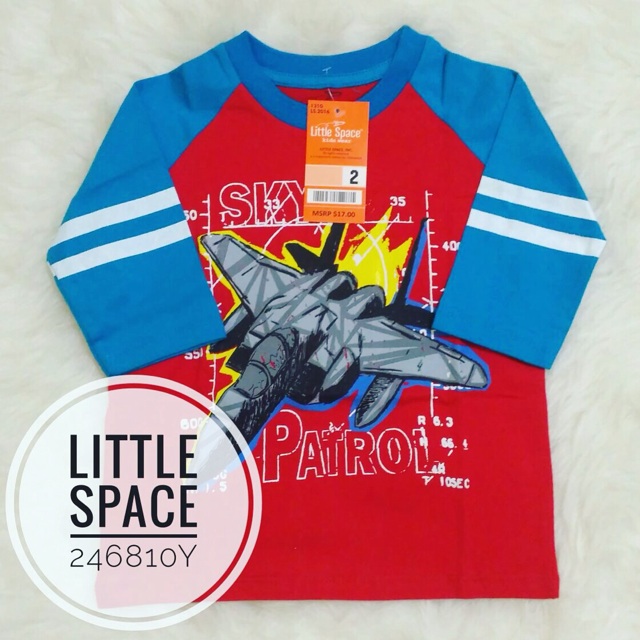 Kaos Anak Little Space Pesawat Tempur