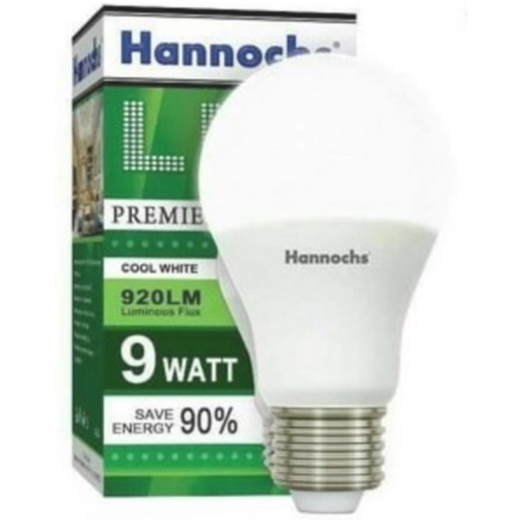 Lampu LED Hannochs Premier 9 watt - Hemat Listrik - Bergaransi