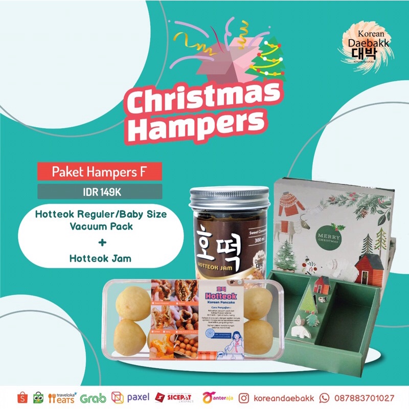 

Hampers Natal Tahun Baru ala Korea bisa dikirim ke seluruh Indonesia (PAKET F)
