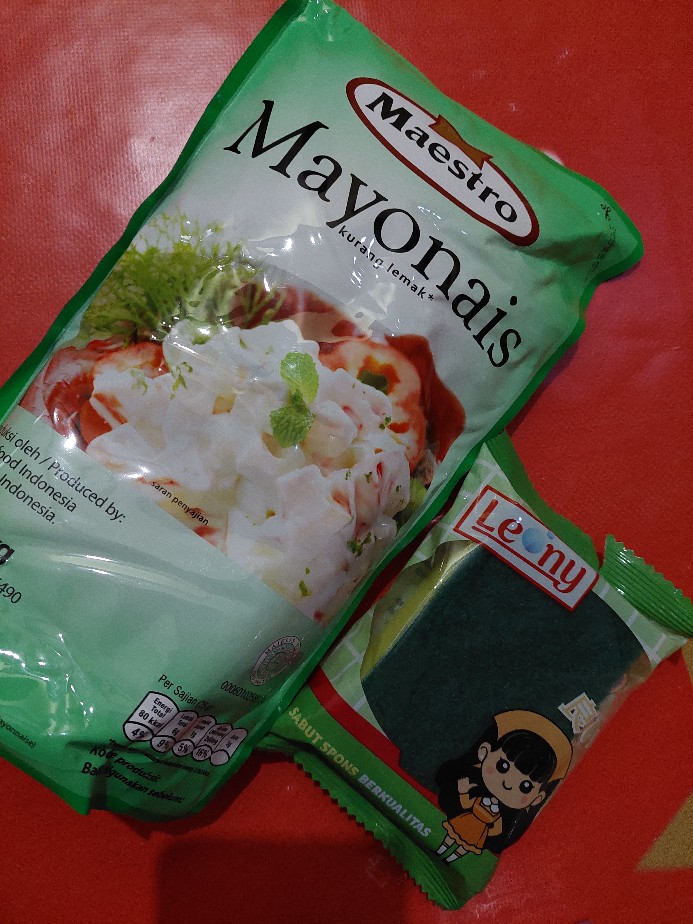 Sabut Cuci Piring Spons Hijau Kuning Spon