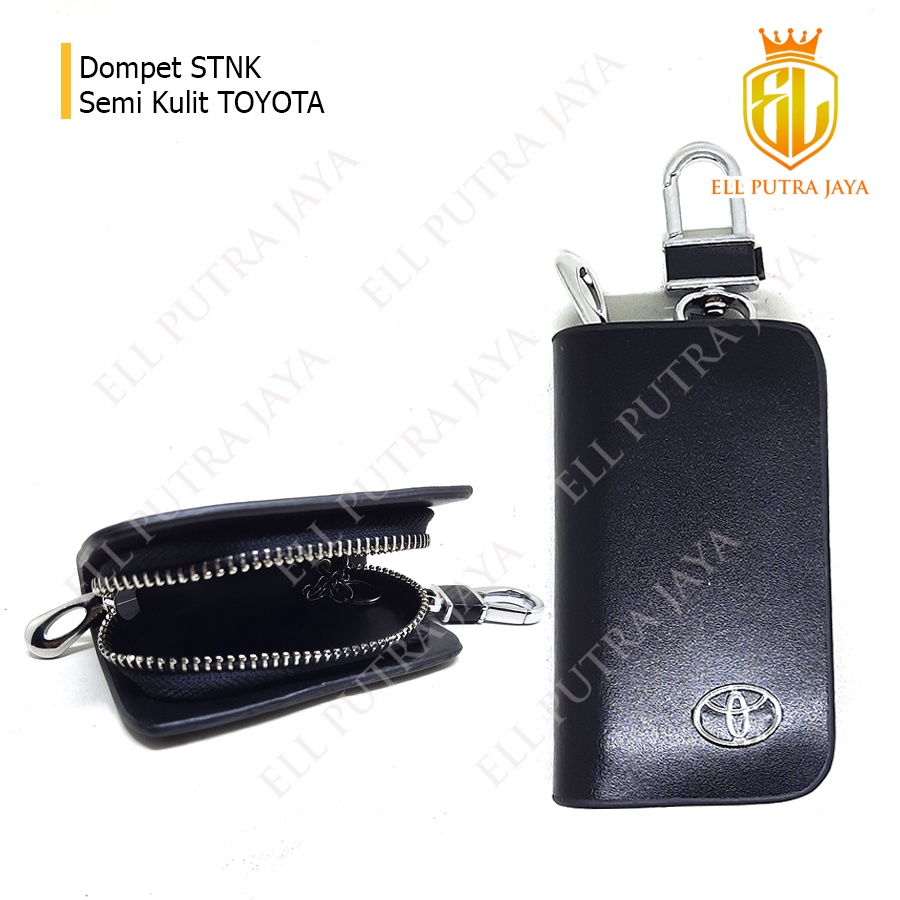 Dompet STNK semi kulit Gantungan Kunci Logo Toyota