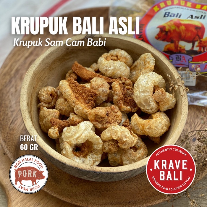 

TERBARU KERUPUK BABI BALI ASLI SAMCAM DAN KULIT 60 GR - KULIT