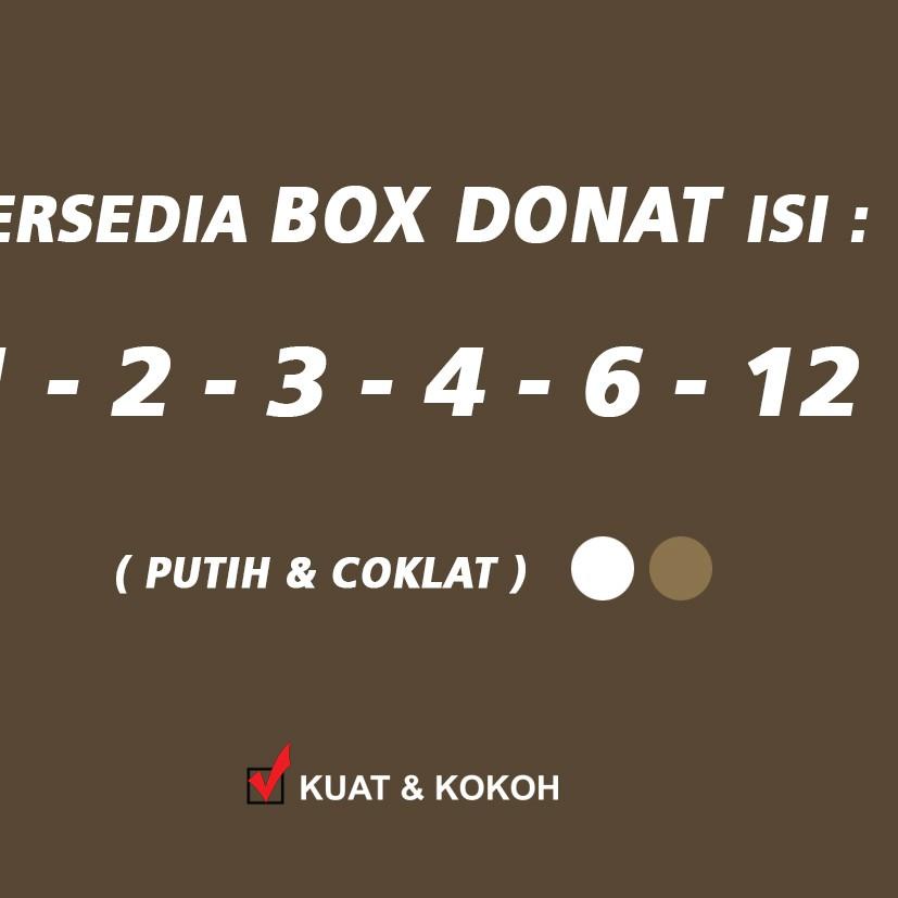 

Model Baru Kotak Box Dus Donat COKLAT Isi 12 - 10 Pcs ✓