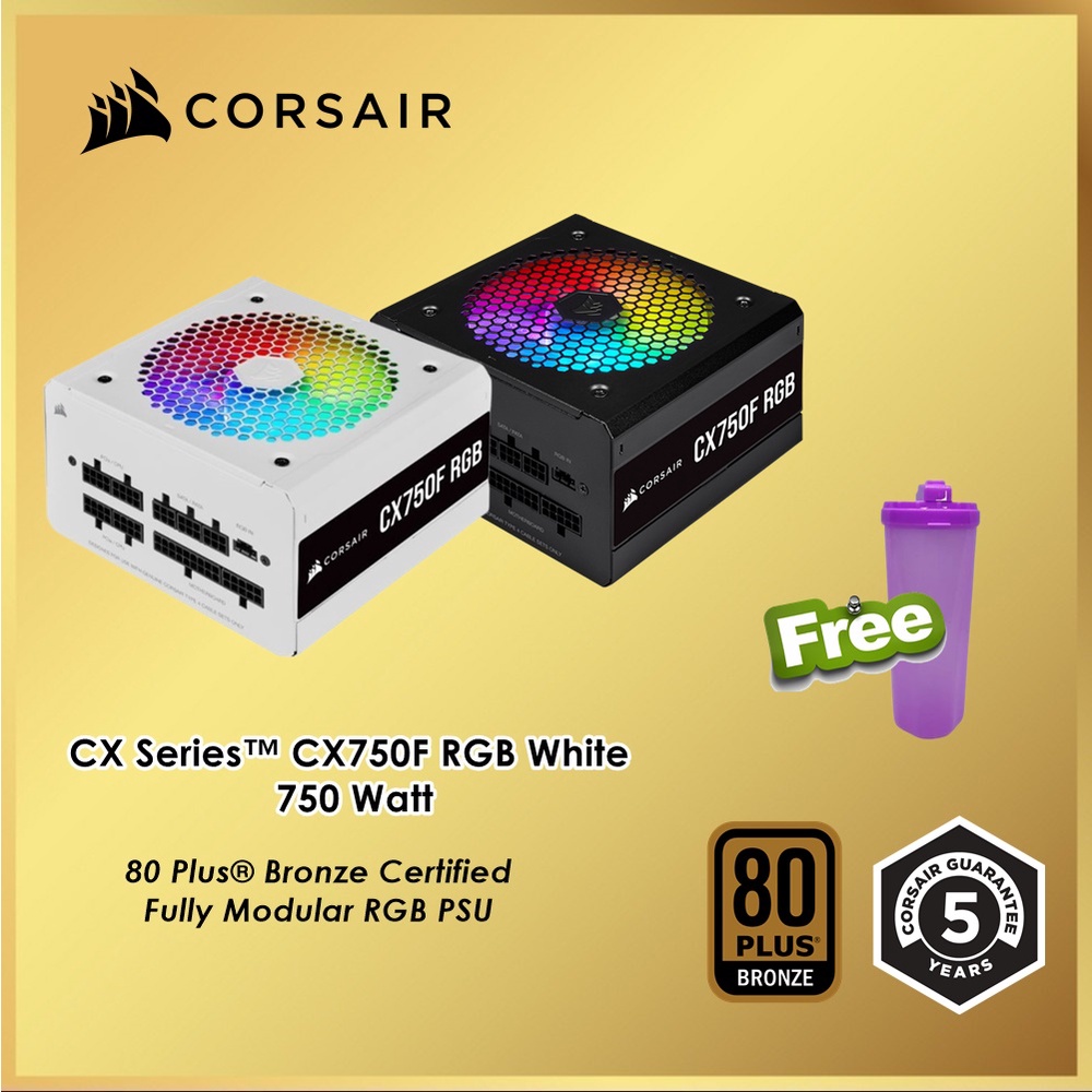 Corsair CX750F RGB Power Supply 750 Watt 750W PSU CX 750F CXF CX750 F