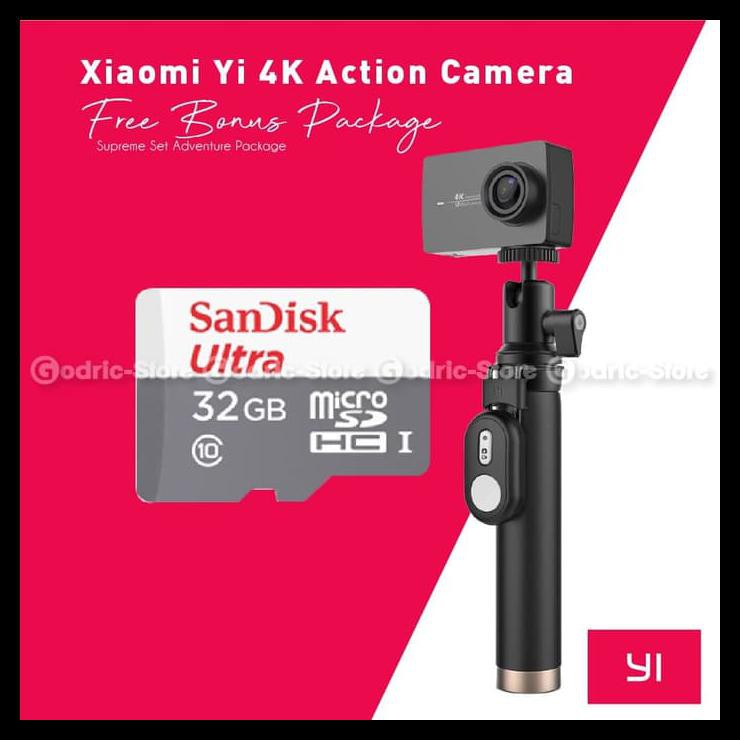 Xiaomi Yi 4K Mark Ii / Ver.2 International Version Paket Combo Supreme - White Terbaik Kode 1065