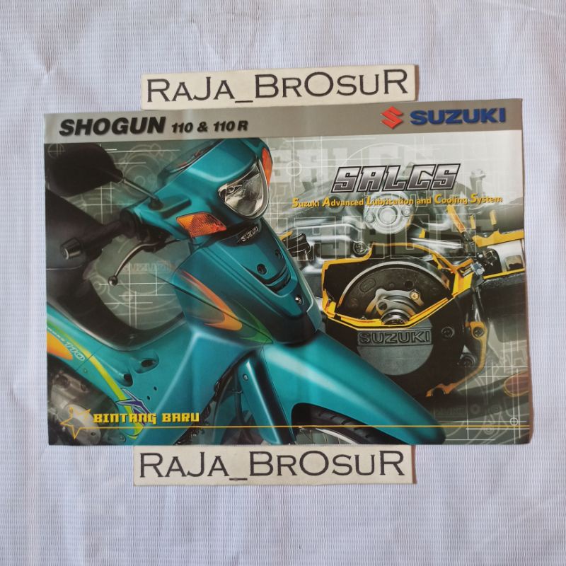 Poster brosur Suzuki Shogun R 110 Shogun 110R 2001