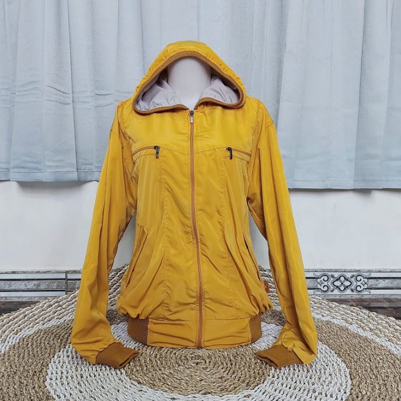 Jaket parasut WATERPROOF JUMBO(5L=XXXL)/ld 120 cm-Mustard