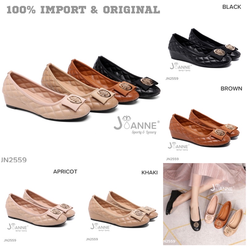 [ORIGINAL] JOANNE Wedges Shoes Sepatu Wanita #JN2559