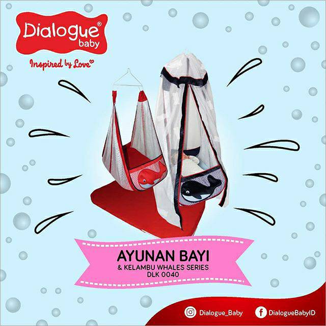 ♥BabyYank♥ DIALOGUE AYUNAN BAYI + KELAMBU WHALES SERIES DLK0040