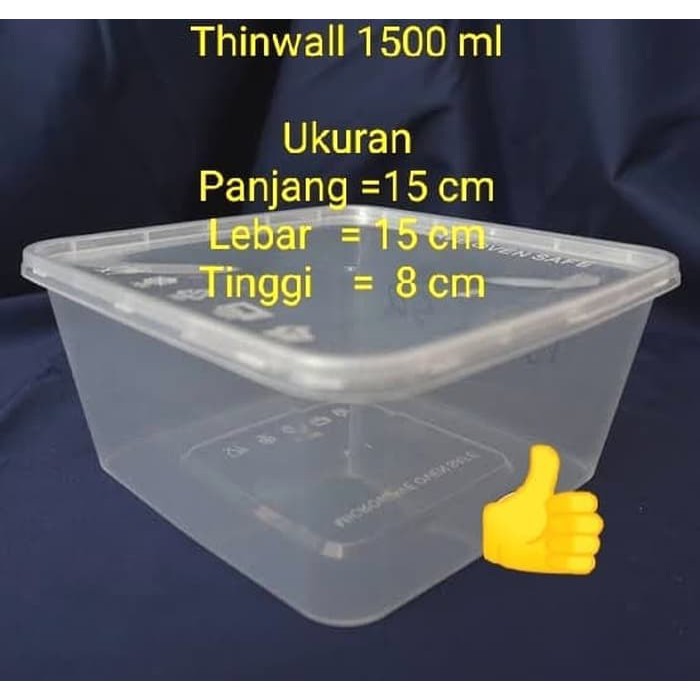 Thinwall box / plastik box 500ml-2000ml