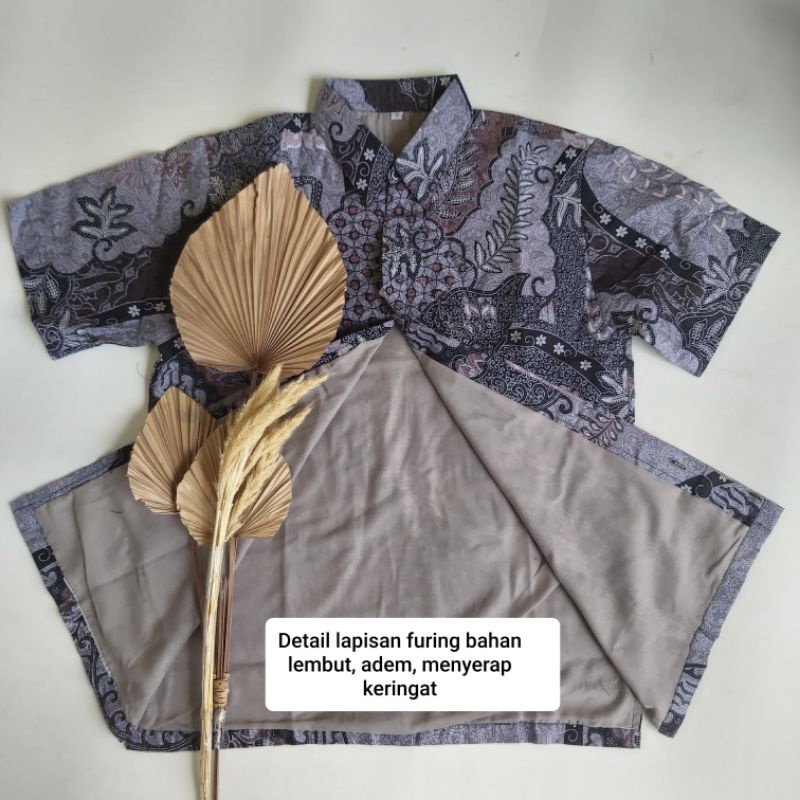 Couple Batik Ayah Anak Katun Premium Ungu
