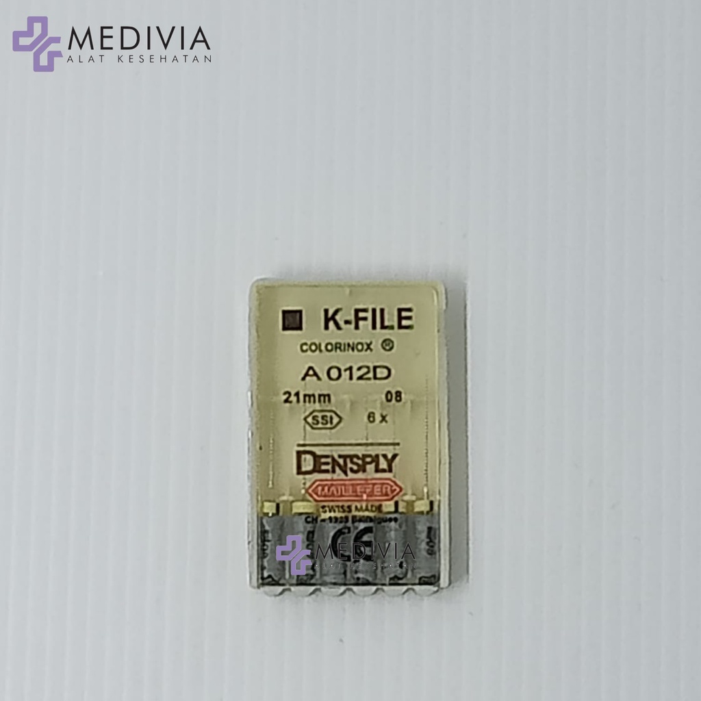 k file dentsply 06, 08, 10, 15-40, 45-80 21mm dan 25mm