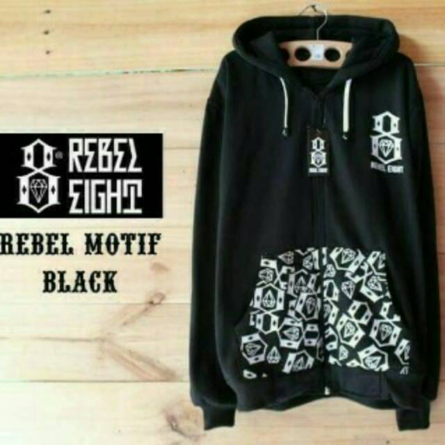 Sweater rebel eight motif/sweater rebel eight motif keren