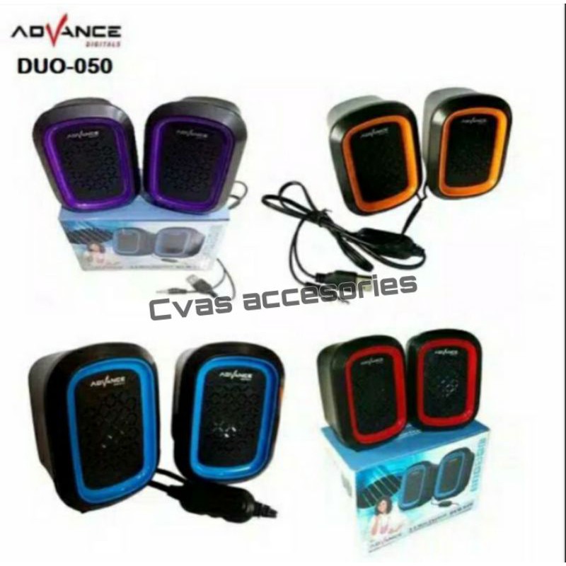 Duo050 Speaker ADVANCE Multimedia Speaker Laptop/ speaker Komputer (Duo50)