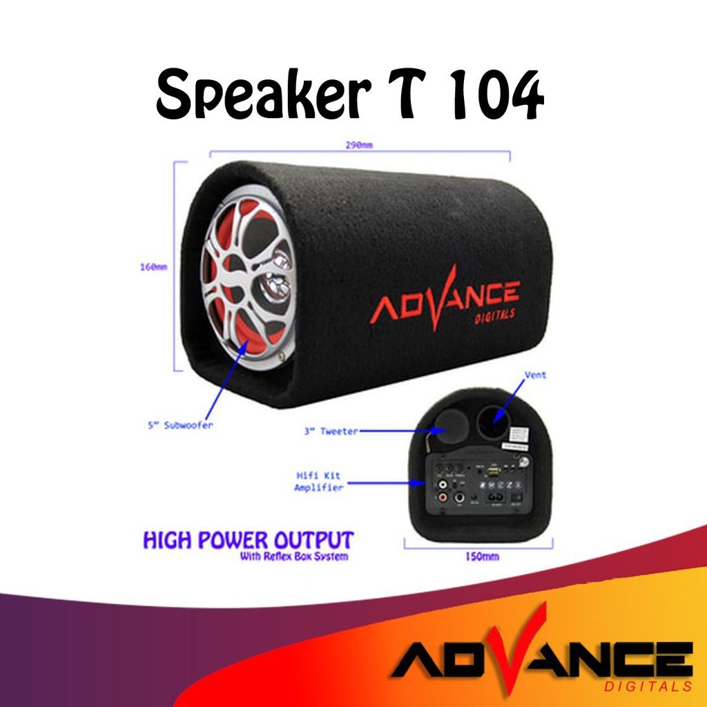 SPEAKER BLUETOOTH +REMOTE ADVANCE T-104BT