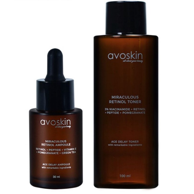 (BPOM) AVOSKIN Miraculous Retinol Toner / Avoskin Miraculous Retinol Ampoule