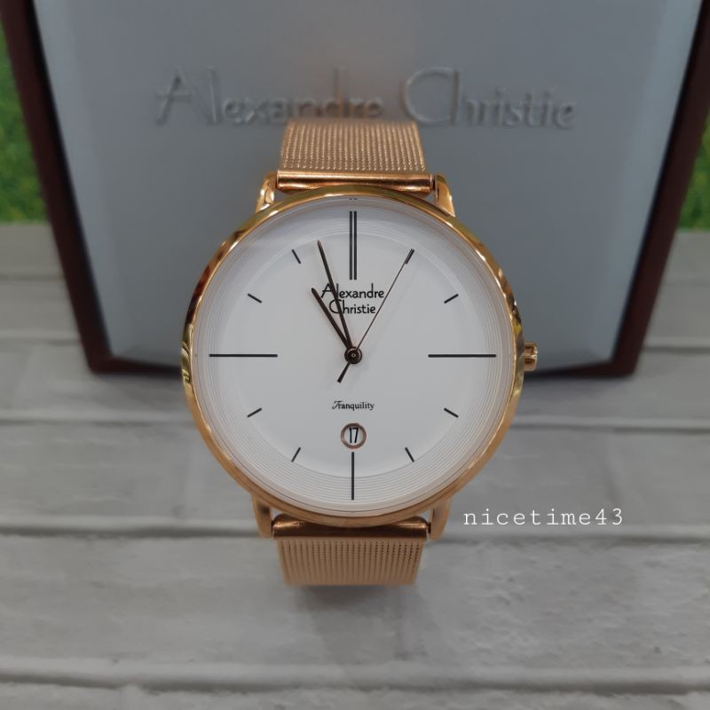 jam tangan pria original alexandre christie ac8627mc