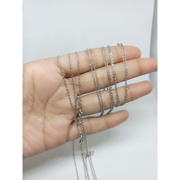 kalung perak 925 asli lapis emas kalung mini fansy kalung fashion import silver925