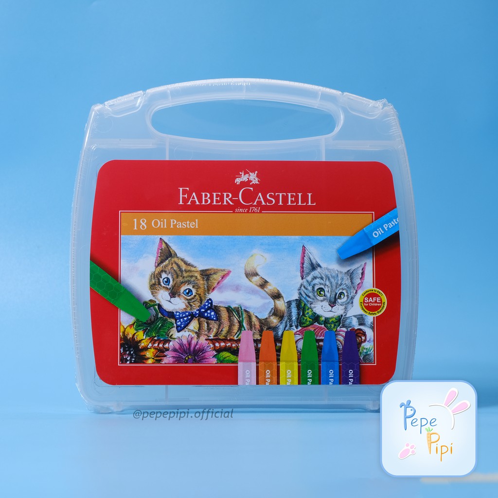 Crayon Faber Castell Hexagonal Transparan Oil Pastel Krayon Mewarnai Crayons Color Colour + Box