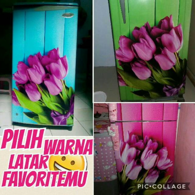 Stiker Kulkas Bunga Tulip