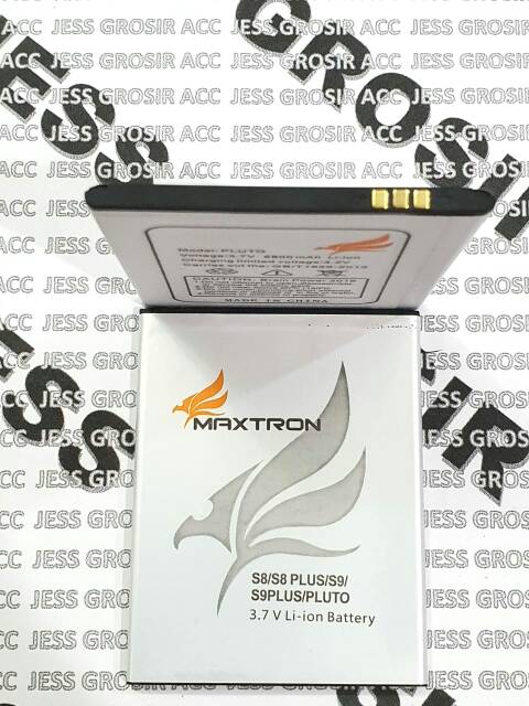 Baterai Battery Batre  Original Maxtron S9 Rainbow , S9+ , S9 PLUTO , S9 Plus