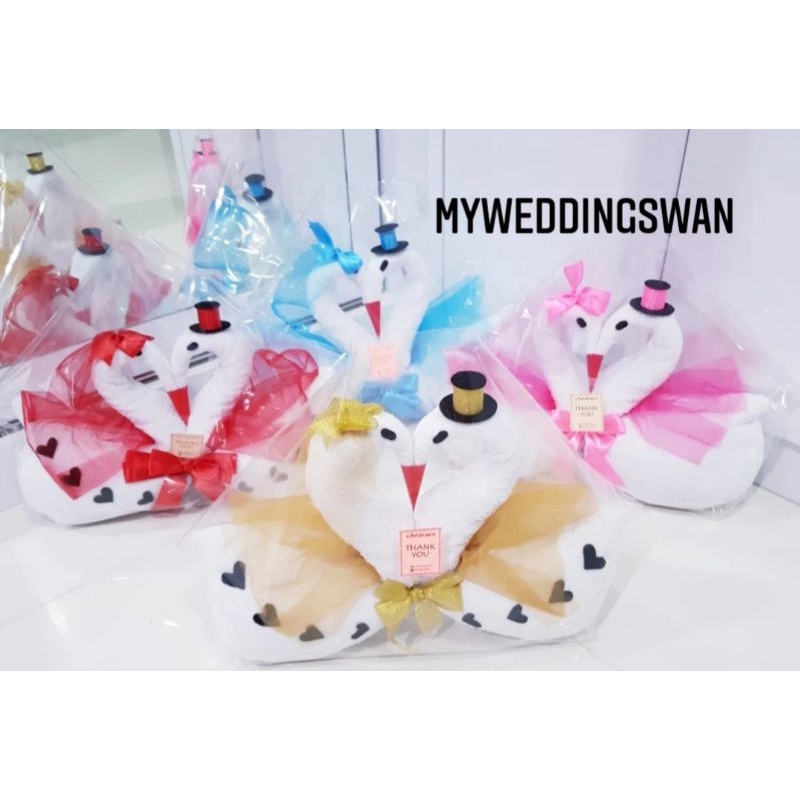 MYWEDDINGSWAN Handuk Angsa Pernikahan | Wedding Swan