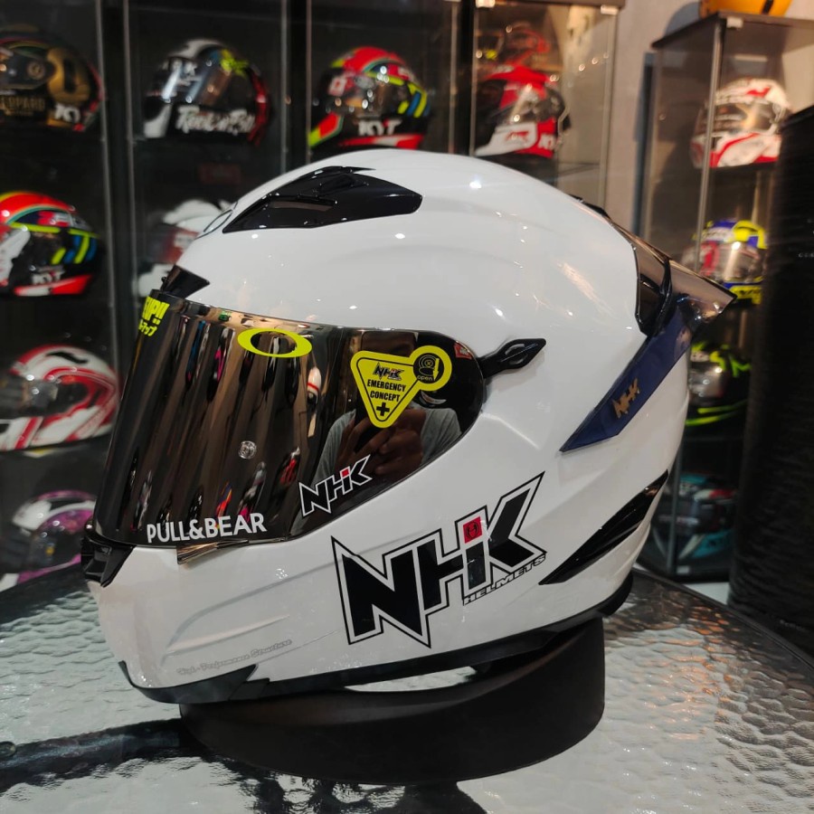 HELM NHK RX9 WHITE PAKET GANTENG