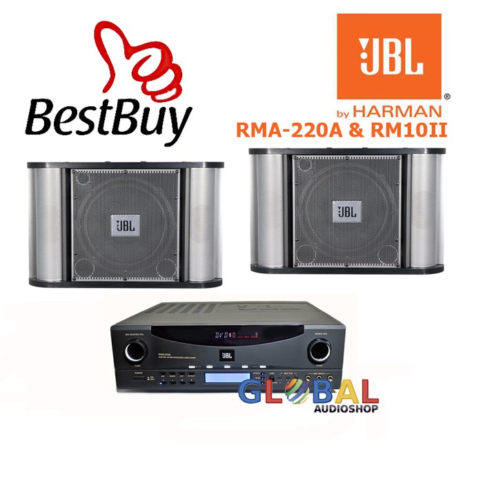 Paket karaoke Amplifier JBL RMA-220A Speaker RM-10II RMA220A RM10 II RM10II