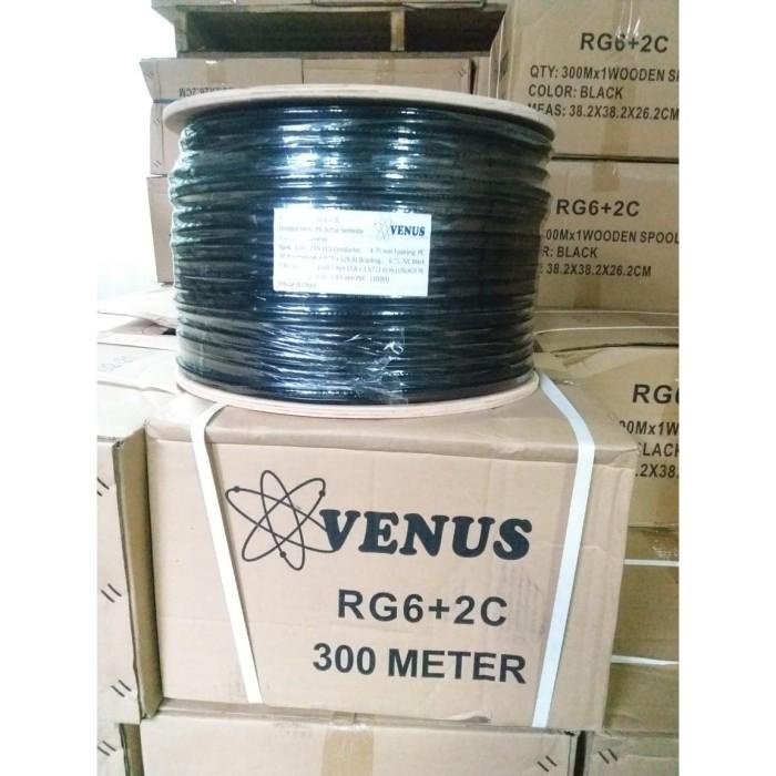 KABEL CCTV RG6 + POWER VENUS 300M/ KABEL COAXIAL RG6 + 2C VENUS
