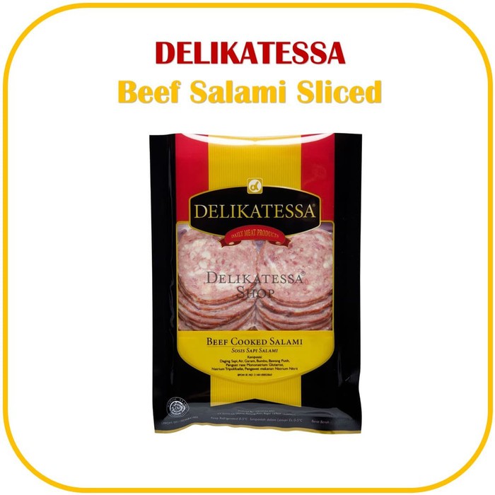 

Beef Salami Sliced Daging Sapi Salami Pizza Halal