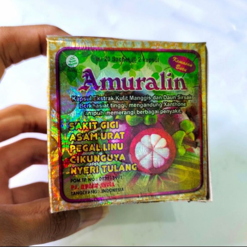 Amuralin Original Kapsul Amuralin Asli 100% Original Obat Herbal Pegel Linu Asam Urat dll  manjur Berkhasiat