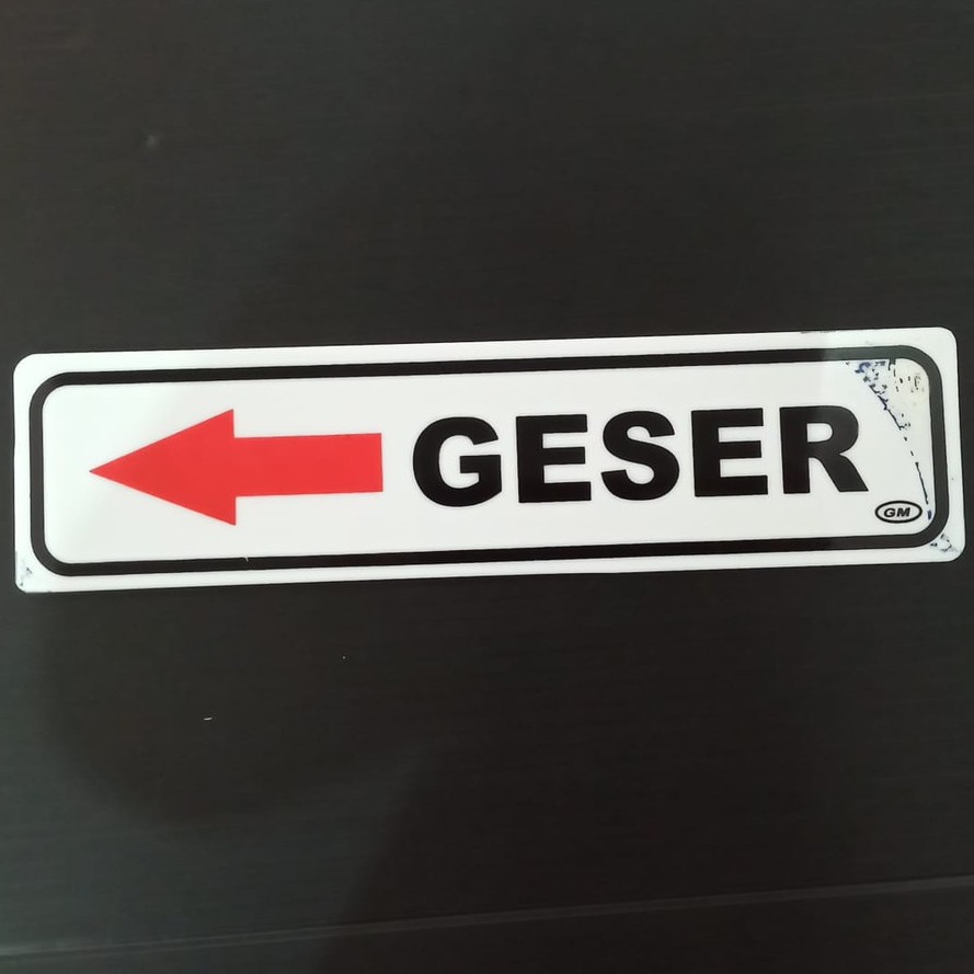 

Label GM Geser/Label Geser Kecil 20x5 cm