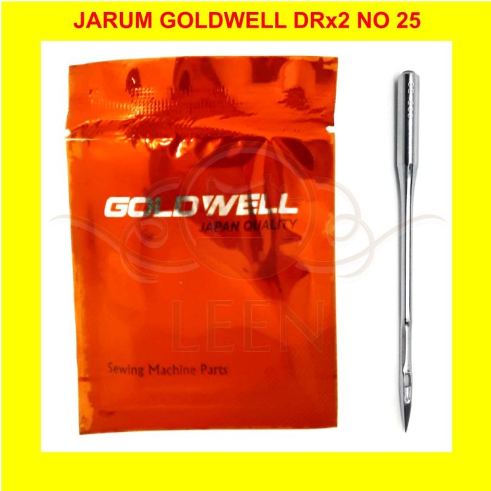 Jarum GOLDWELL DRx2 No 25 Mesin Jahit Karung Newlong DN-2HS DS-2 LEEN