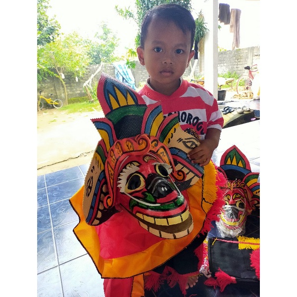 ⚡Cuci gudang⭐ BARONGAN PLIPIT ROMO MAINAN ANAK TAMBUR TERLARIS barongan asli ponorogo barongan PLIPIT Barongan Anak Umur 10 Murah Barongan Caplokan Anak Sd Topeng Reog Ponorogo Caplokan barongan ukuran-3