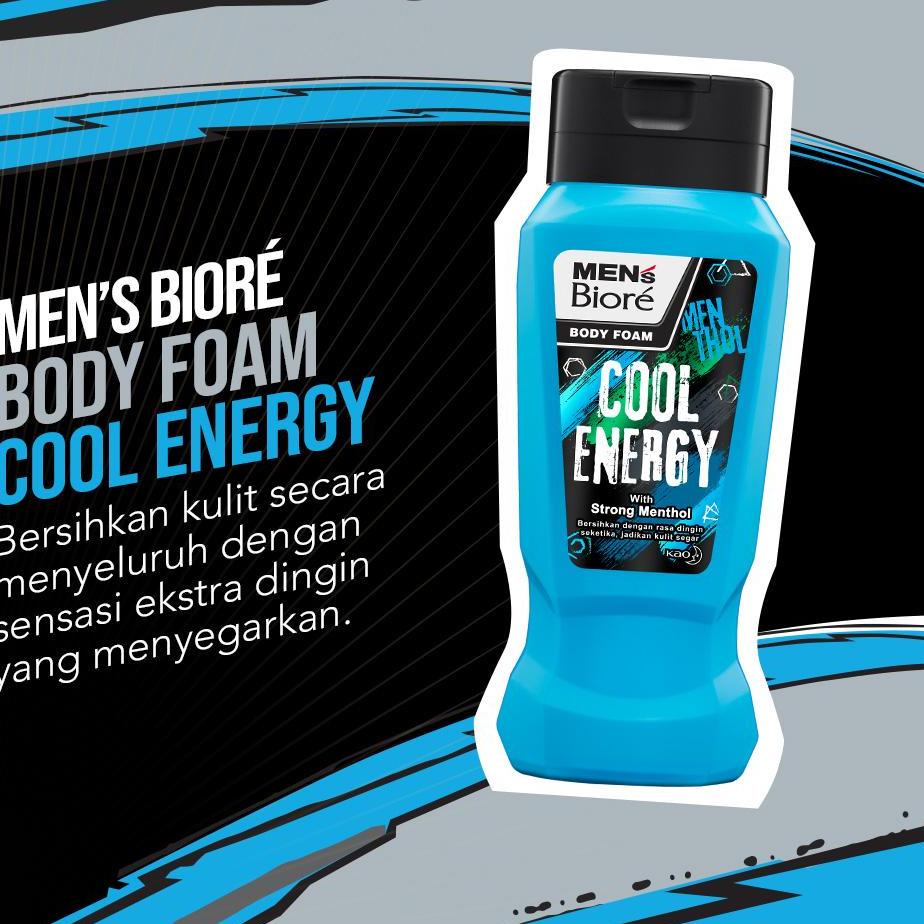 {Original} Men's Biore Body Foam Cool Energy Botol 250 ml + Refill 450 ml sale