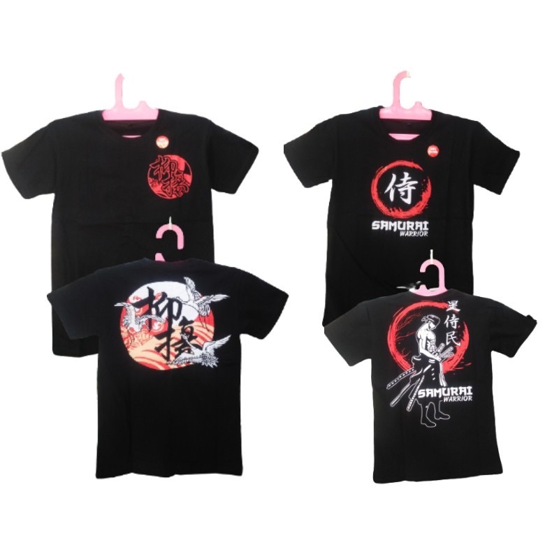 BISA COD kaos Anak jepang samurai ronin hitam Murah