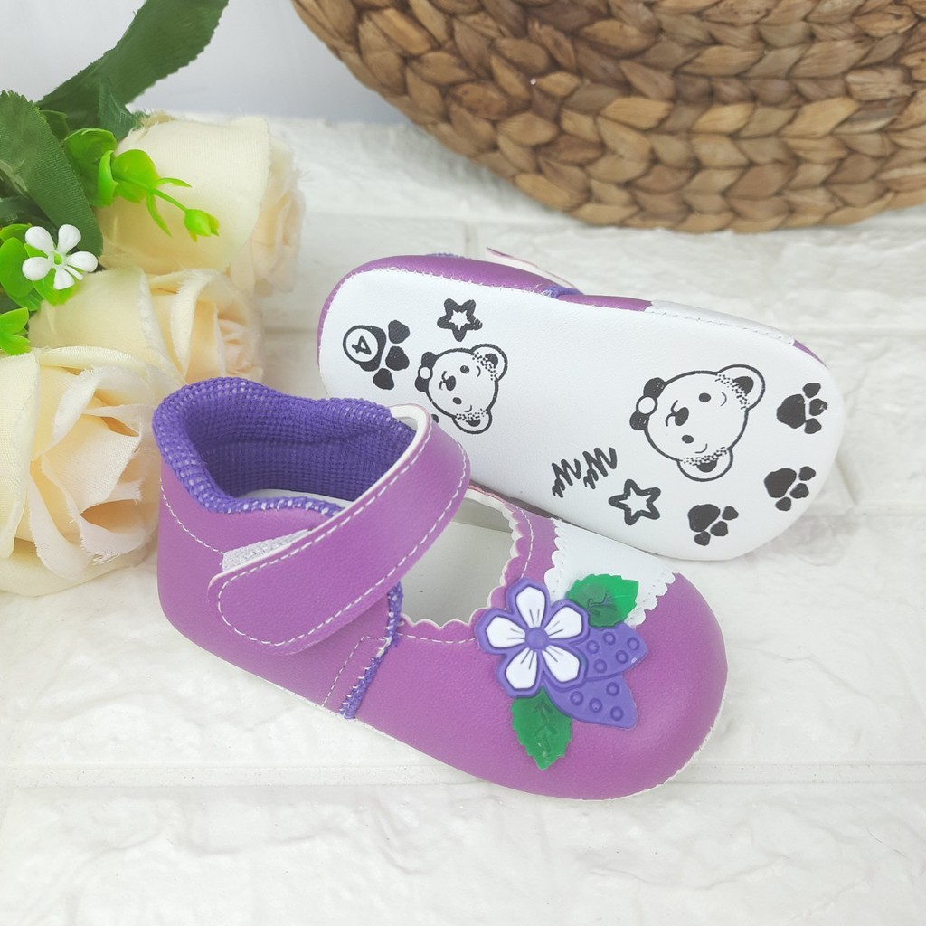 [TAMAN SEPATUKU] SEPATU TRENDY MURAH PREWALKER ANAK PEREMPUAN MOTIF BUNGA DAUN GPX02